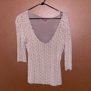 Va va voom long sleeve v neck blouse